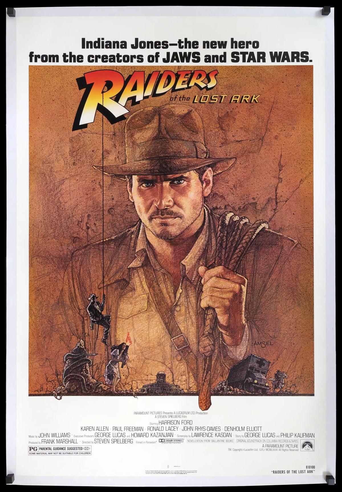 Raiders of the Lost Ark (1981) original movie poster for sale at Original Film Art