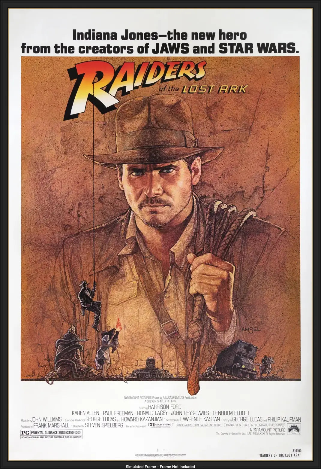 Raiders of the Lost Ark (1981) original movie poster for sale at Original Film Art
