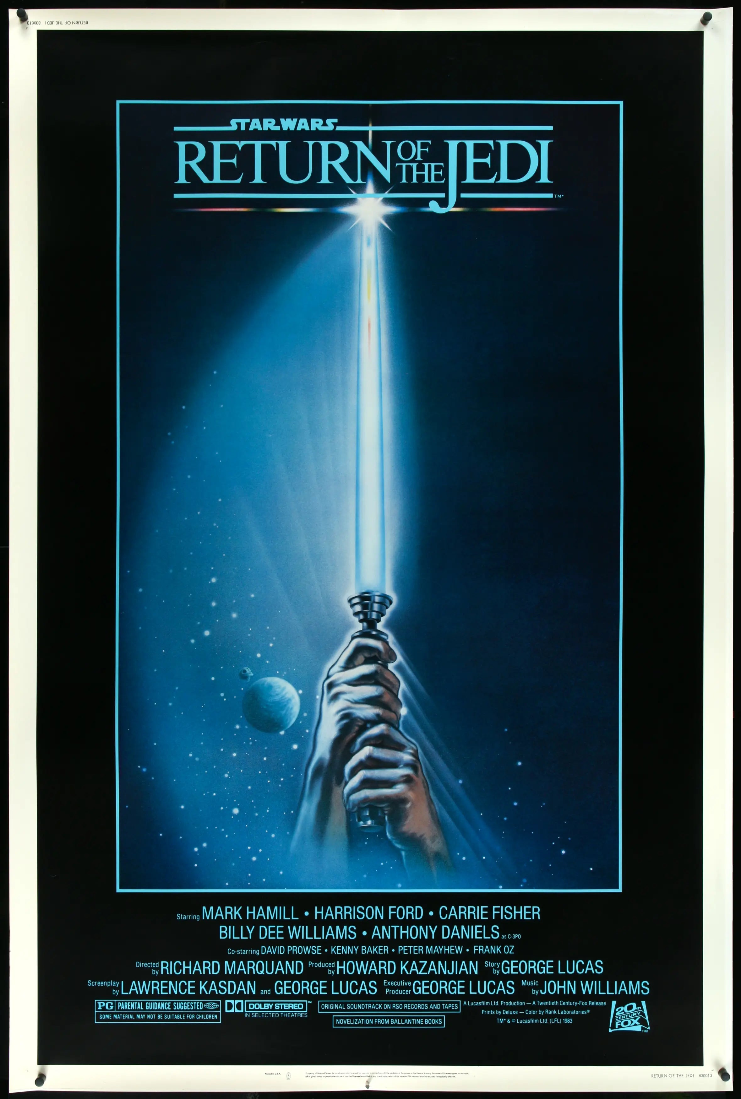 STAR WARS RETURN OF THE JEDI ポスター 1983年 Return of the Jedi (1983) Original Forty by Sixty Movie Poster