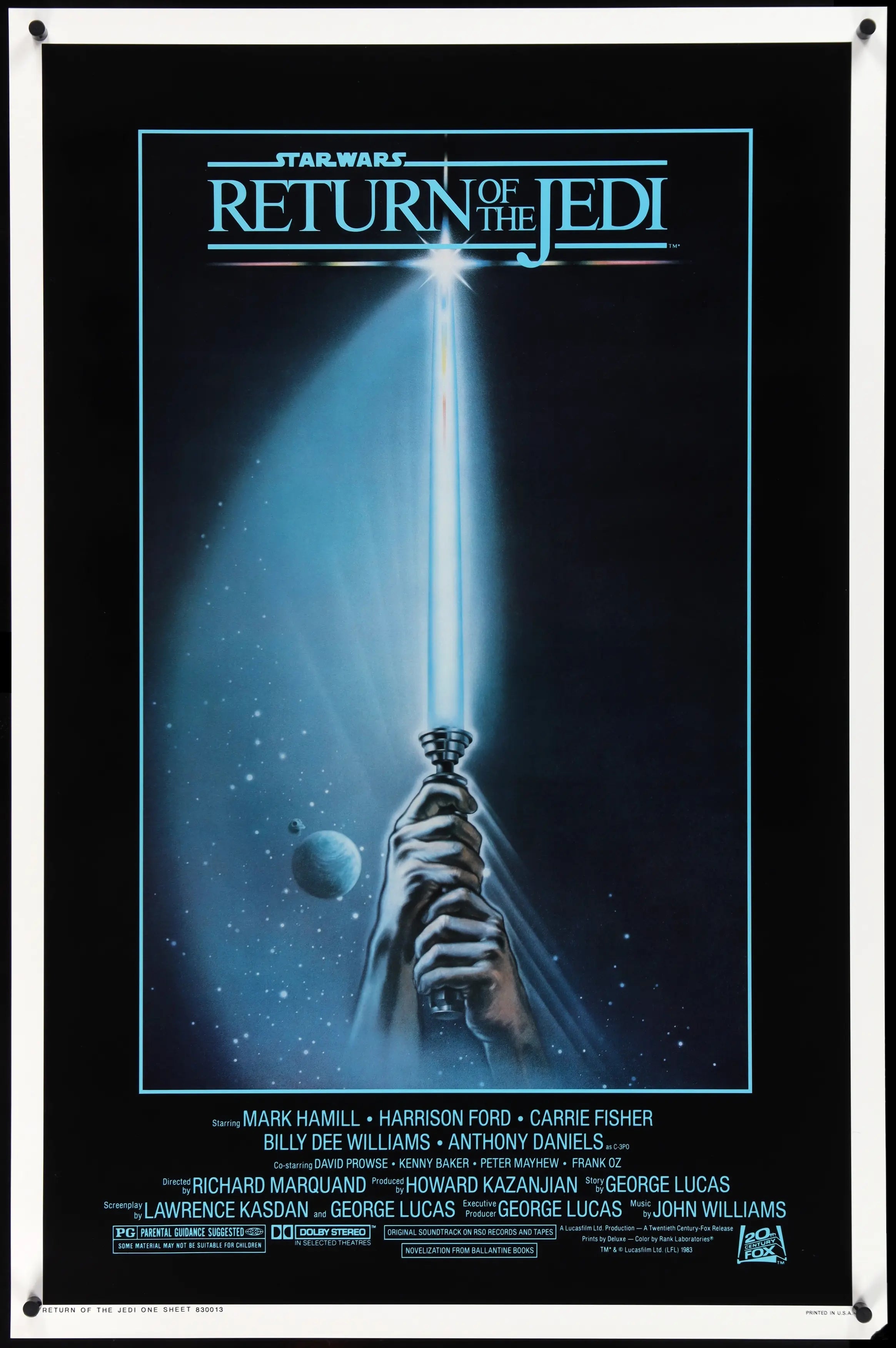 14.725x22.375 Inch Glossy Poster Lot # 1199: STAR WARS - EP VI - RETURN ...