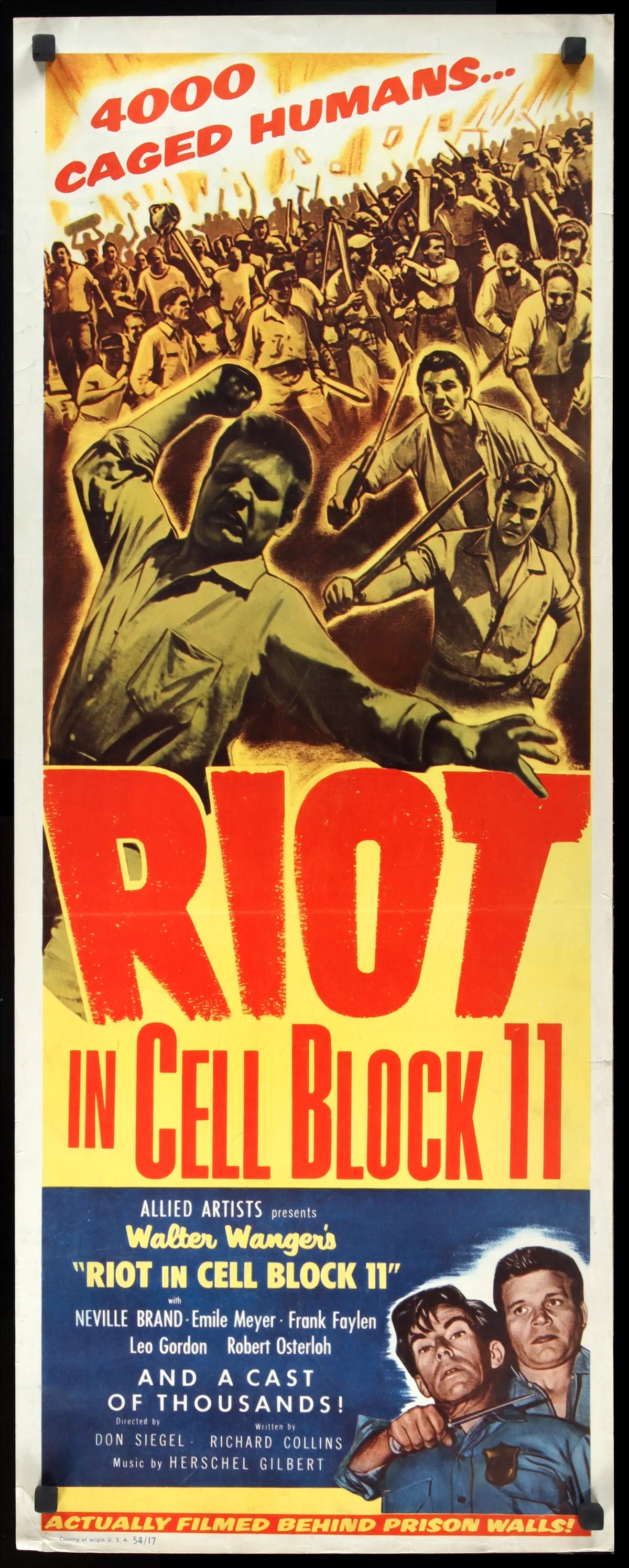 Riot in Cell Block 11 (1954) original movie poster for sale at Original Film Art