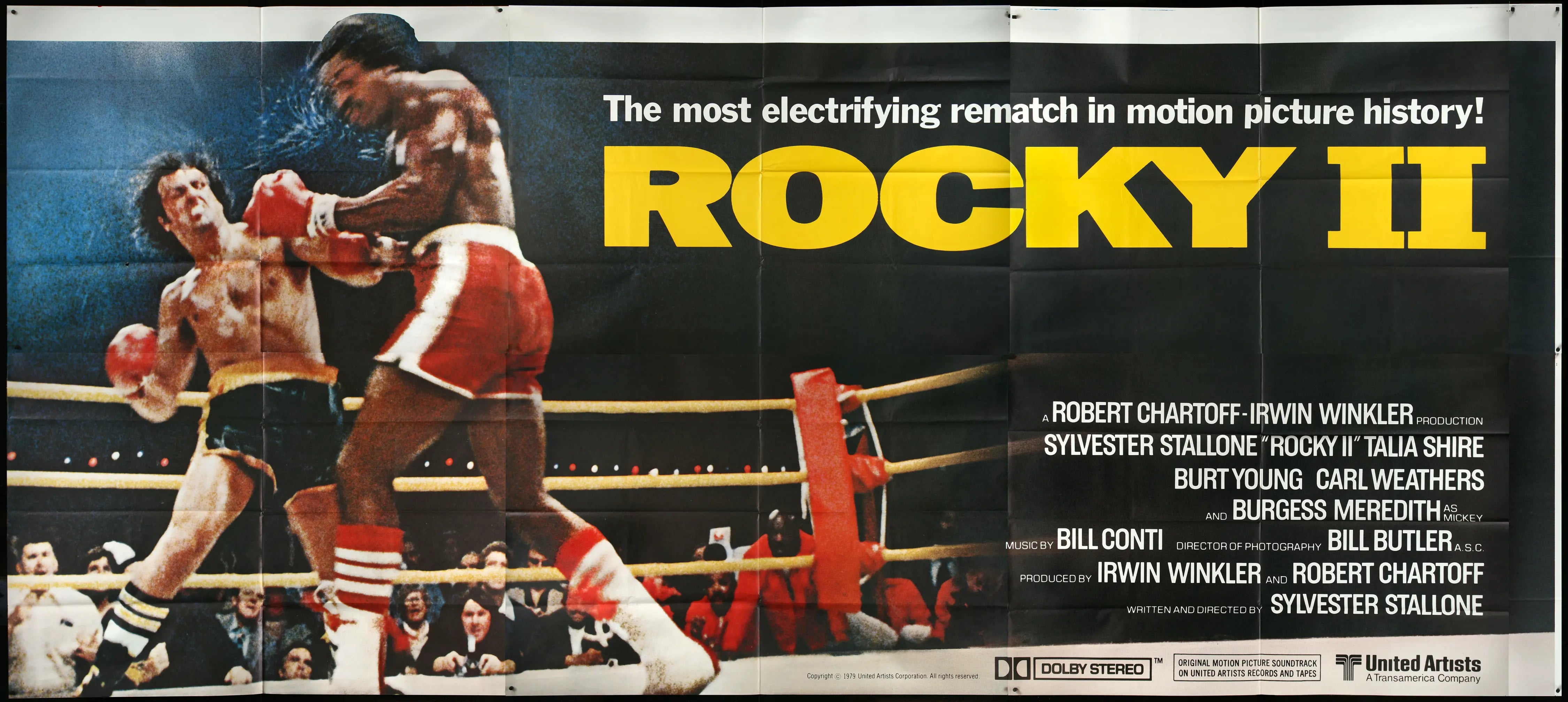 Rocky II (1979) Original Twenty-Four Sheet Billboard Movie Poster - Original Film Art - Vintage Movie Posters