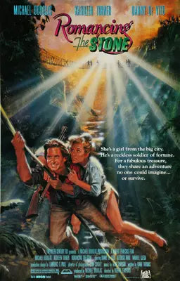 Romancing the Stone (1984) original movie poster for sale at Original Film Art - Vintage Movie Posters