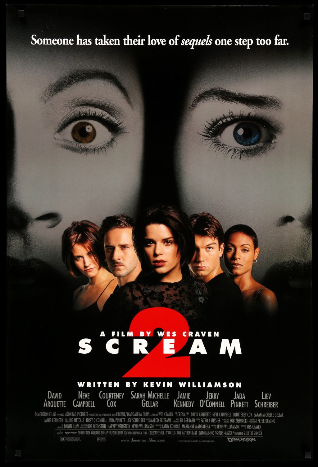 Scream 2 (1997) original movie poster for sale at Original Film Art - Vintage Movie Posters