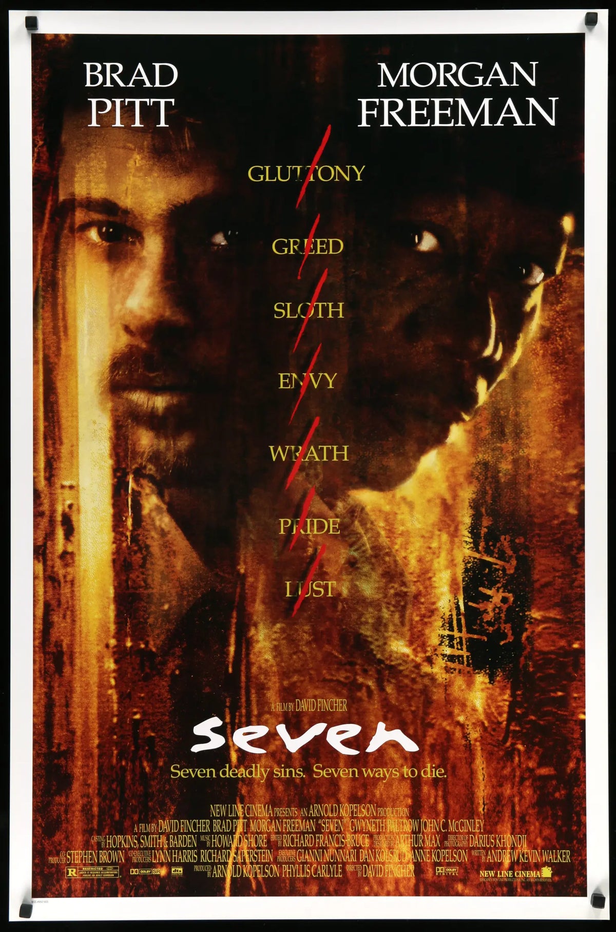 Seven (1995) original movie poster for sale at Original Film Art - Vintage Movie Posters