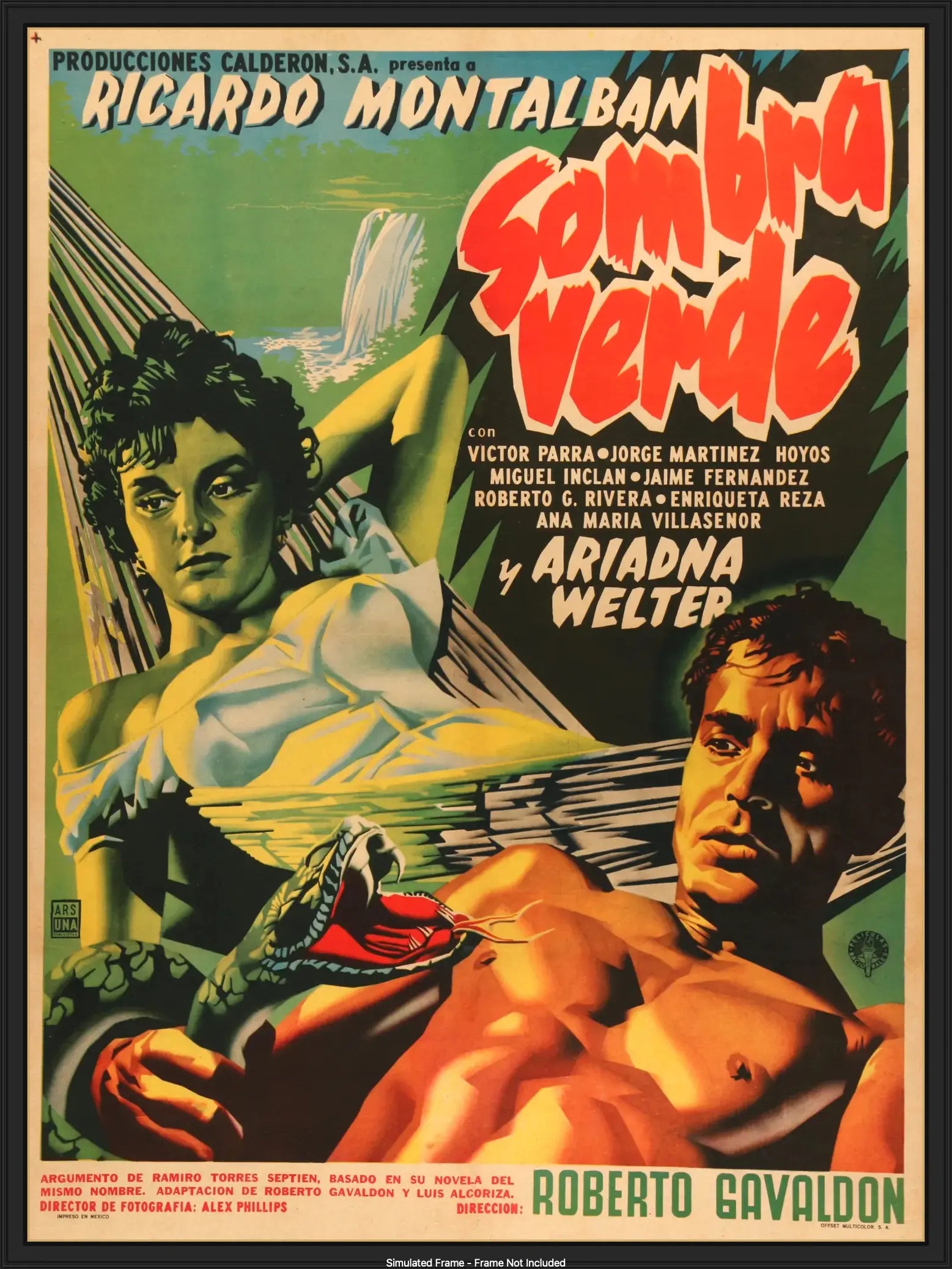 Sombra Verde (1954) original movie poster for sale at Original Film Art