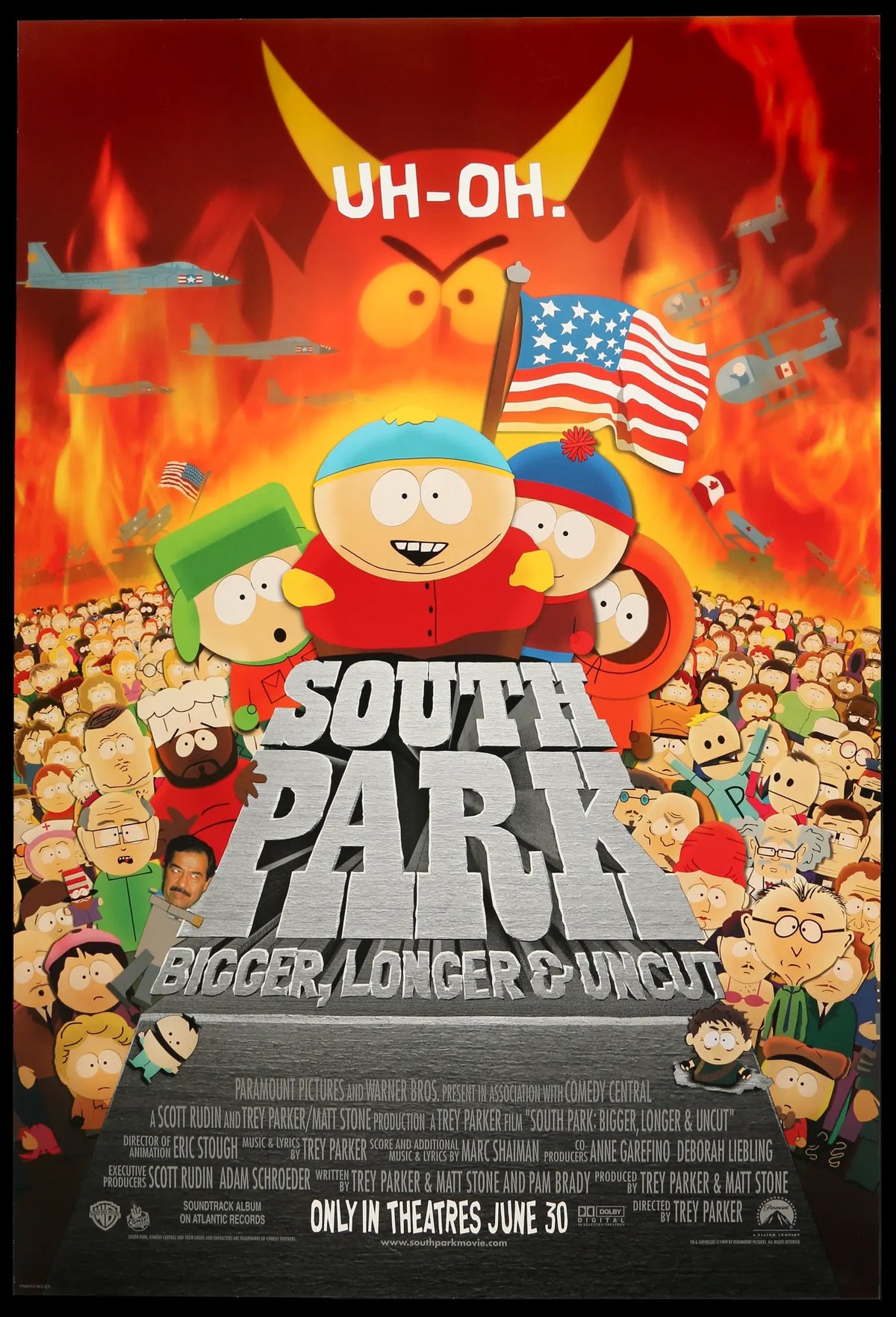 South Park: Bigger, Longer and Uncut (1999) original movie poster for sale at Original Film Art