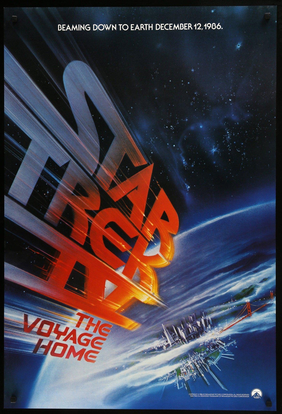 Star Trek IV: The Voyage Home (1986) original movie poster for sale at Original Film Art - Vintage Movie Posters