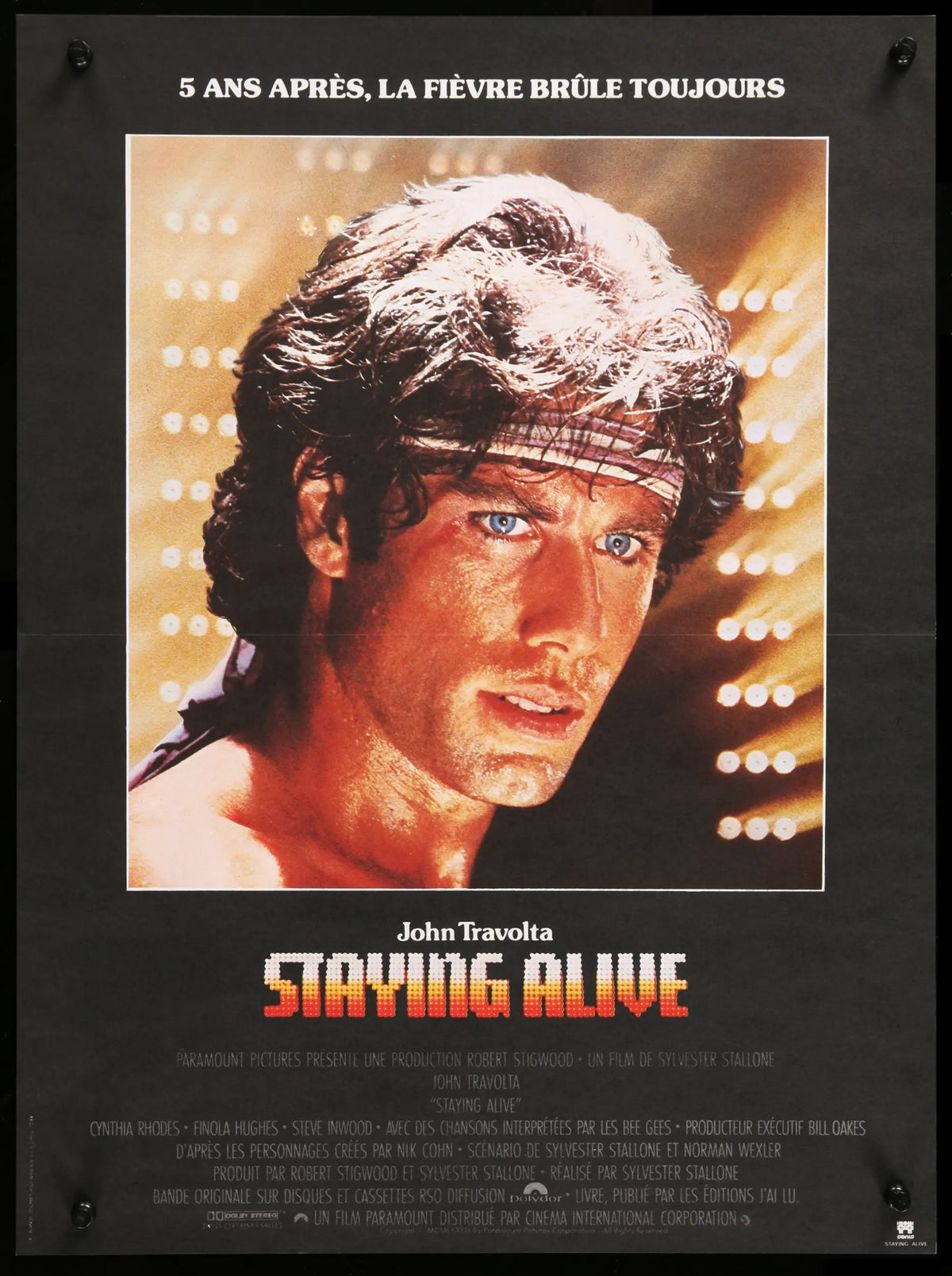 Staying Alive (1983) original movie poster for sale at Original Film Art - Vintage Movie Posters