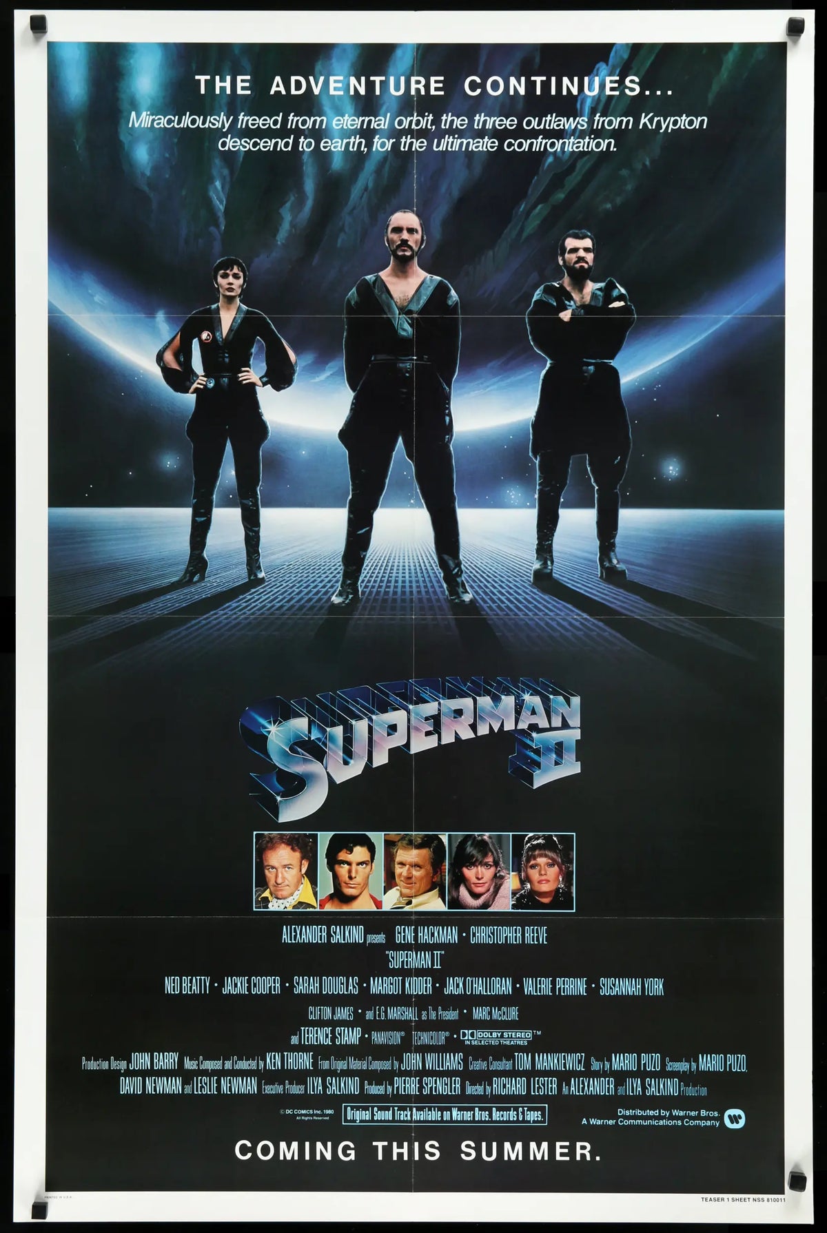 Superman II (1980) original movie poster for sale at Original Film Art - Vintage Movie Posters