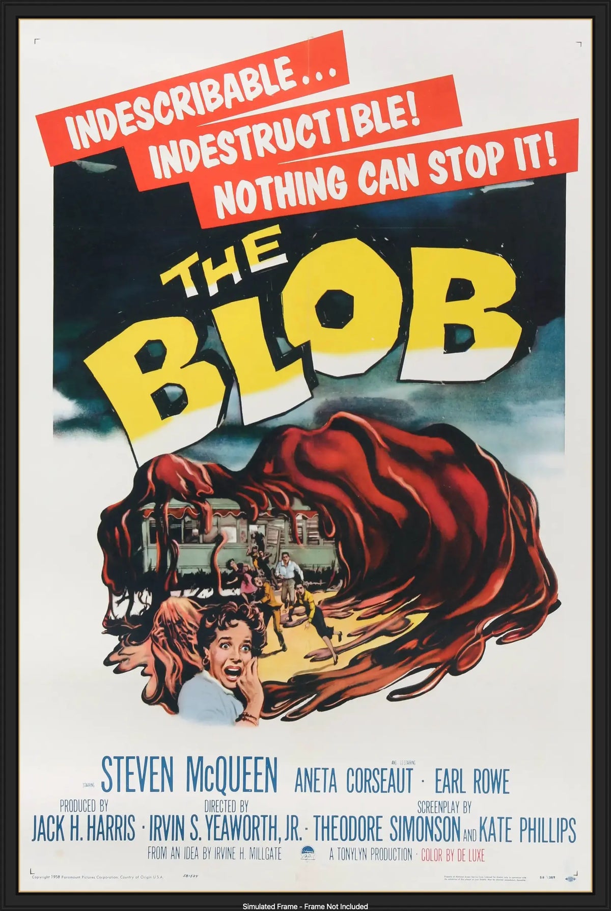 Blob (1958) original movie poster for sale at Original Film Art - Vintage Movie Posters