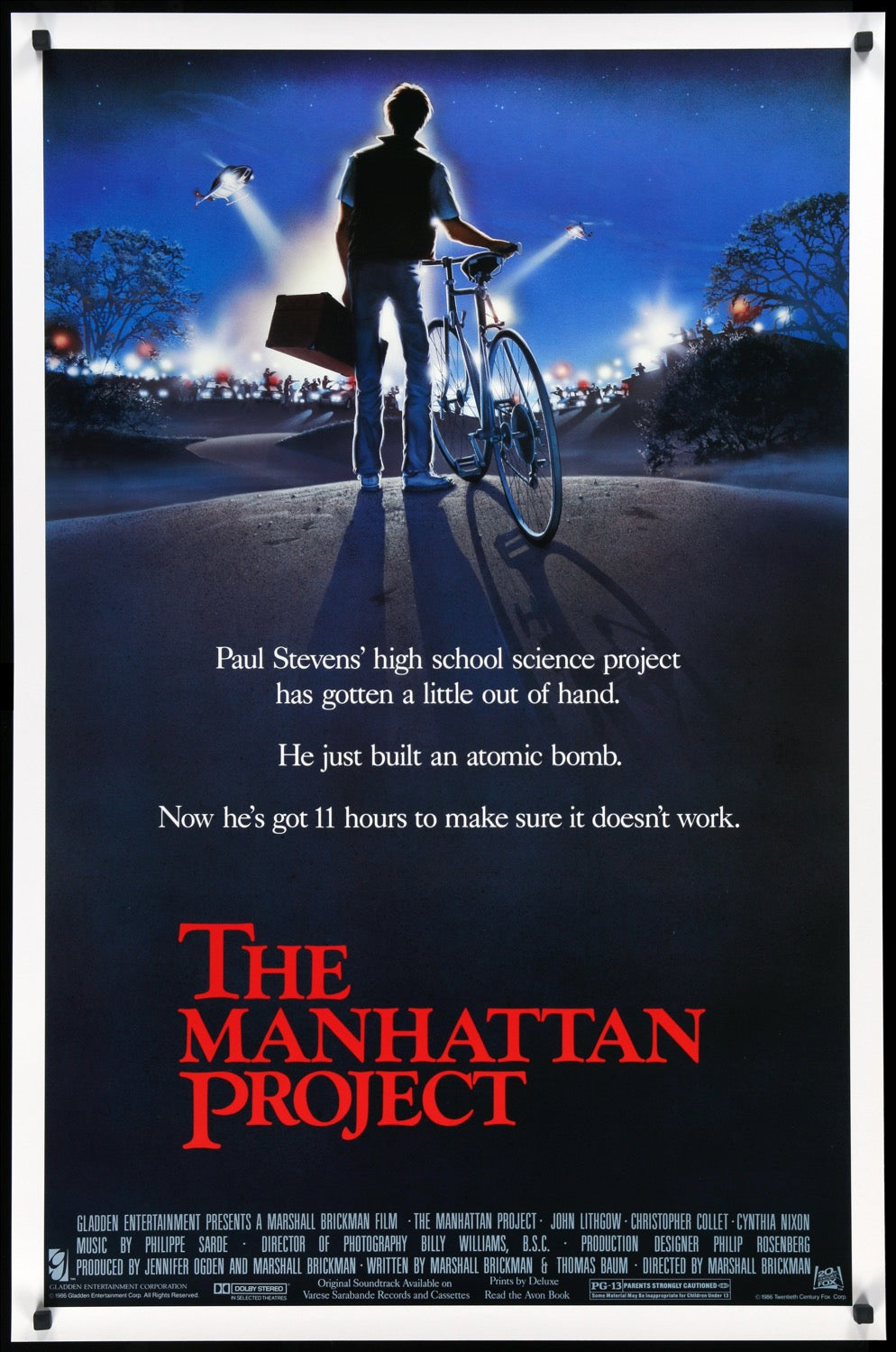 Manhattan Project (1986) original movie poster for sale at Original Film Art
