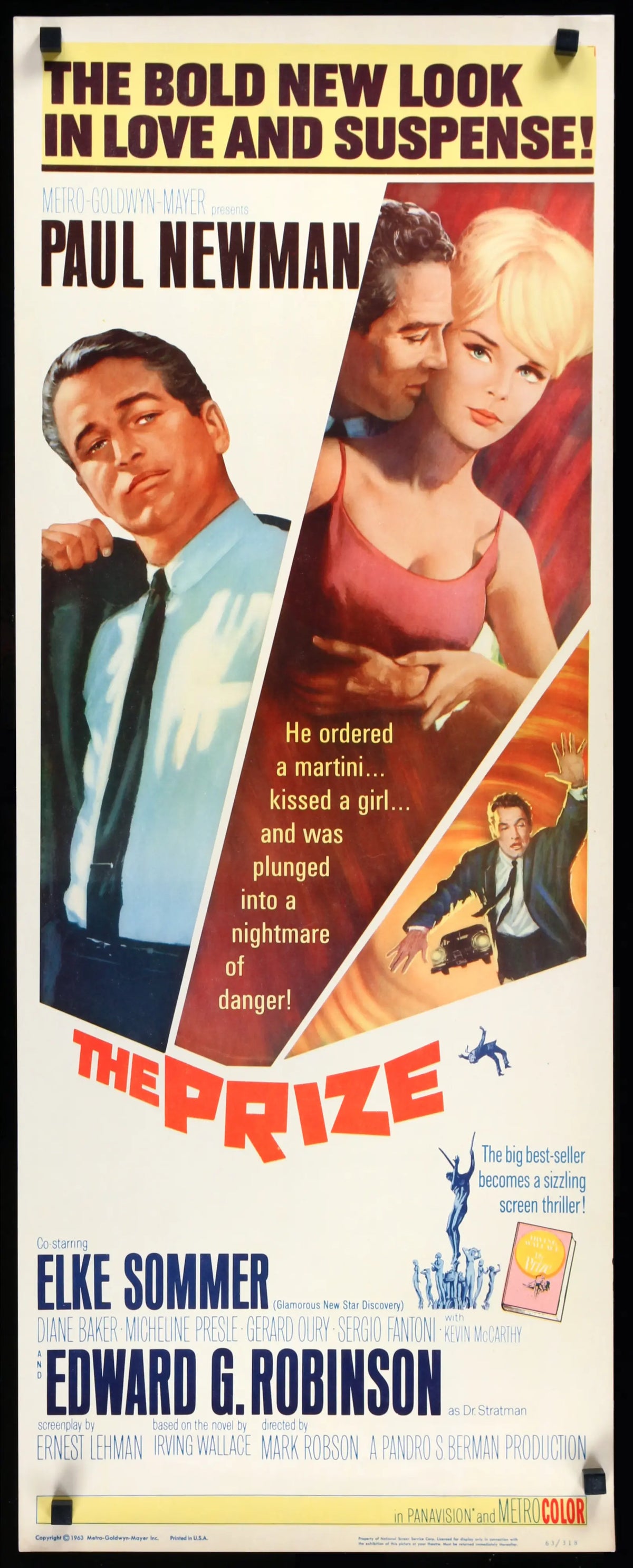 Prize (1963) original movie poster for sale at Original Film Art