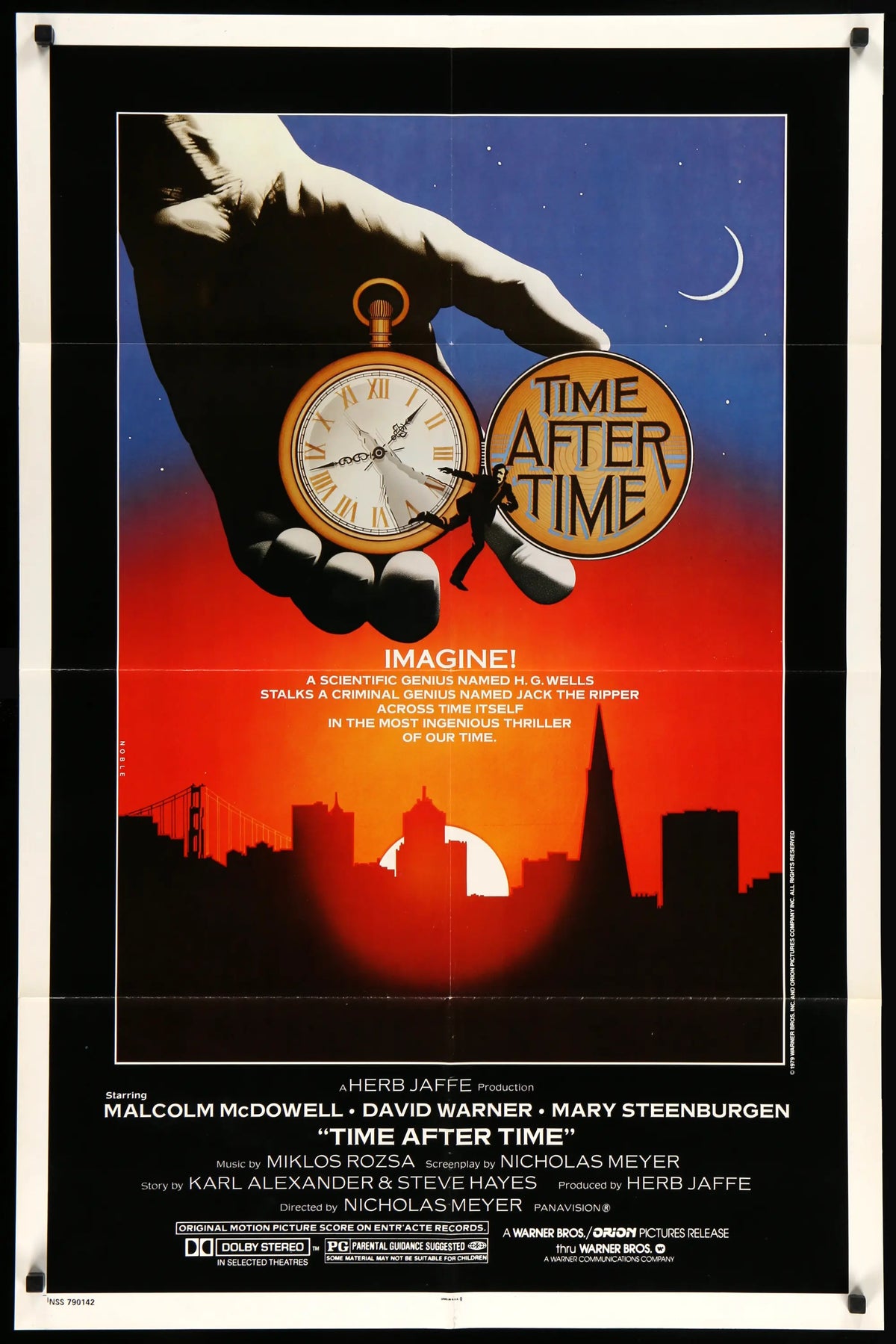 Time After Time (1979) original movie poster for sale at Original Film Art - Vintage Movie Posters