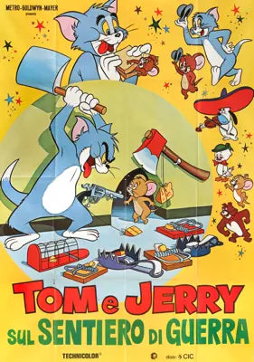 Tom e Jerry Sul Sentiero Di Guerra (1961) original movie poster for sale at Original Film Art