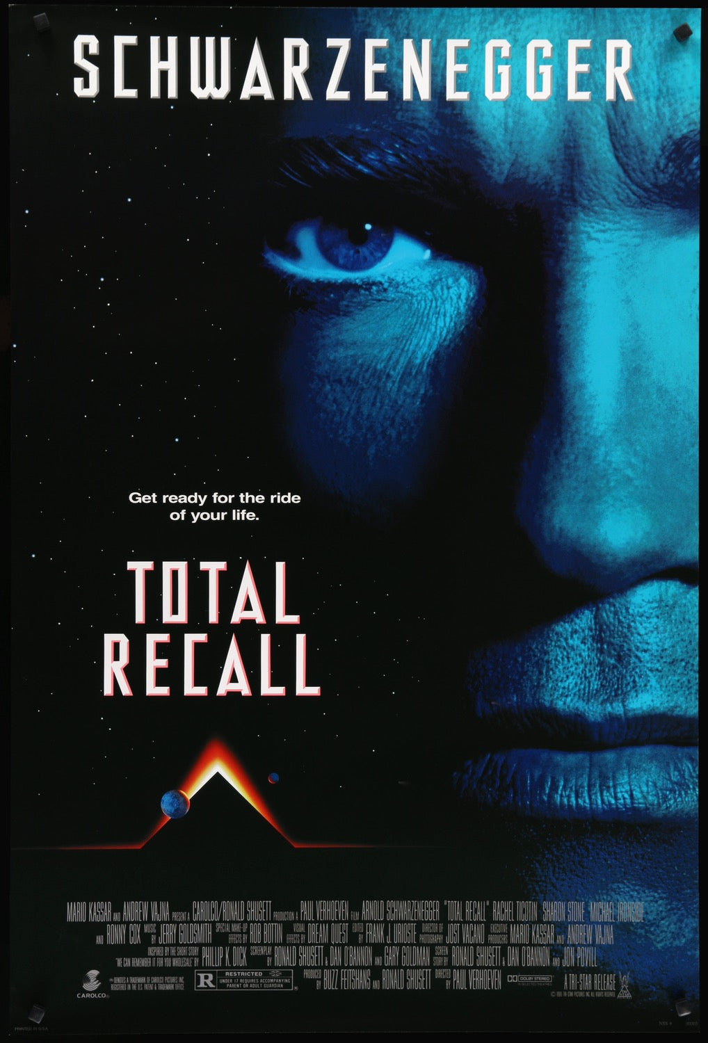 Total Recall (1990) original movie poster for sale at Original Film Art - Vintage Movie Posters