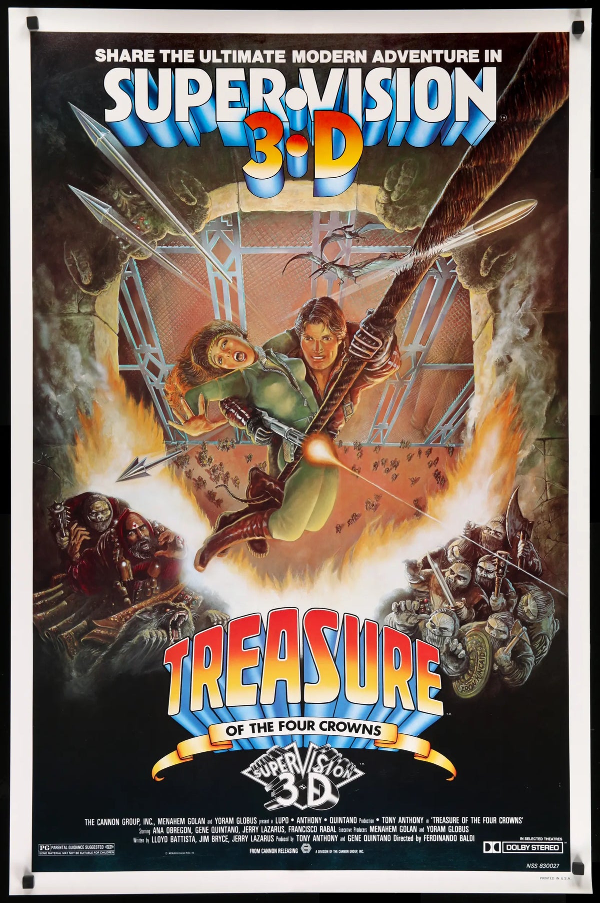 Treasure of the Four Crowns (1983) original movie poster for sale at Original Film Art - Vintage Movie Posters