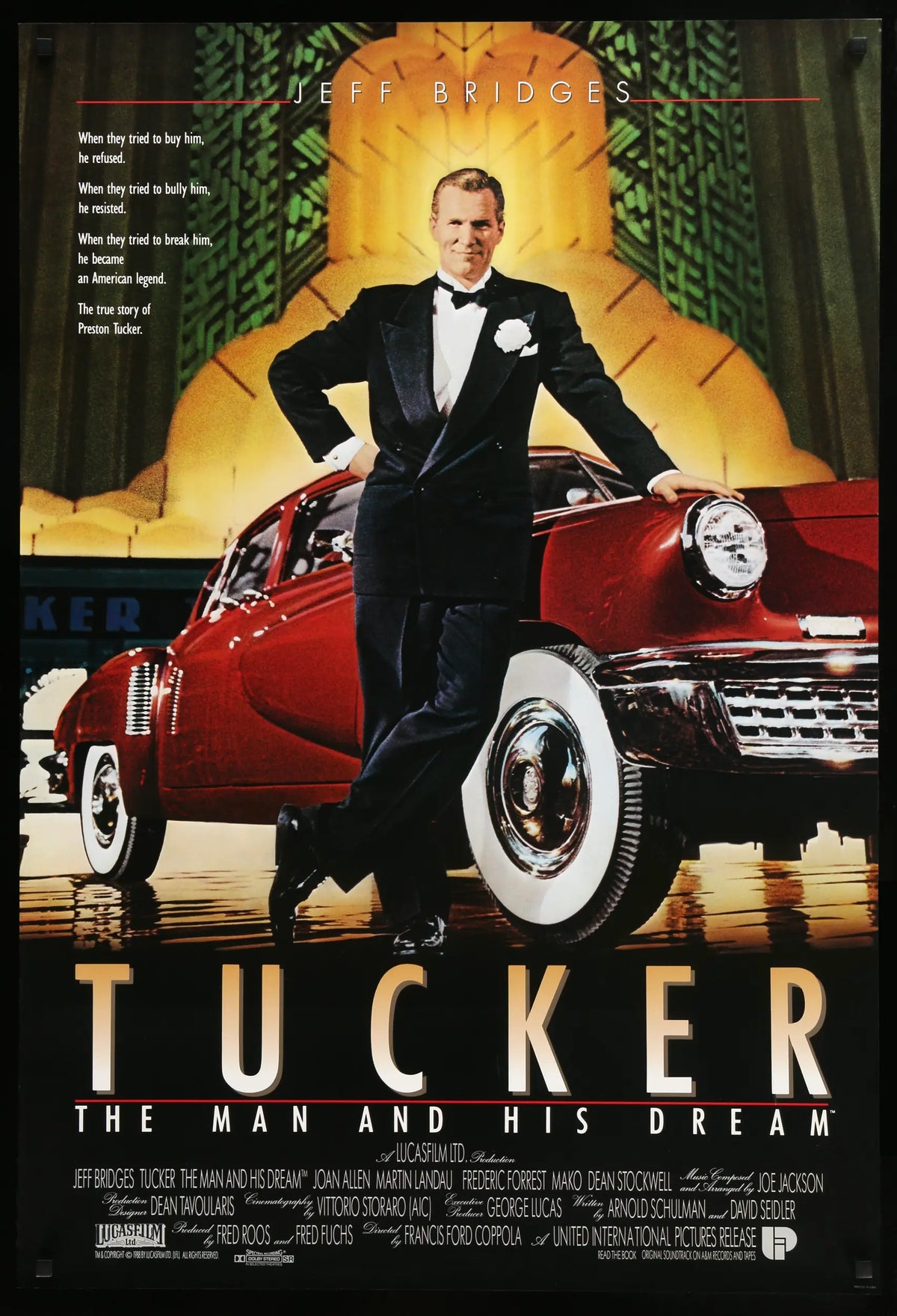 Tucker: The Man and His Dream (1988) original movie poster for sale at Original Film Art - Vintage Movie Posters