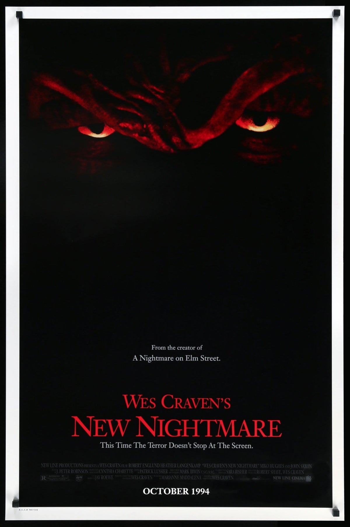 Wes Craven&#39;s New Nightmare (1994) original movie poster for sale at Original Film Art