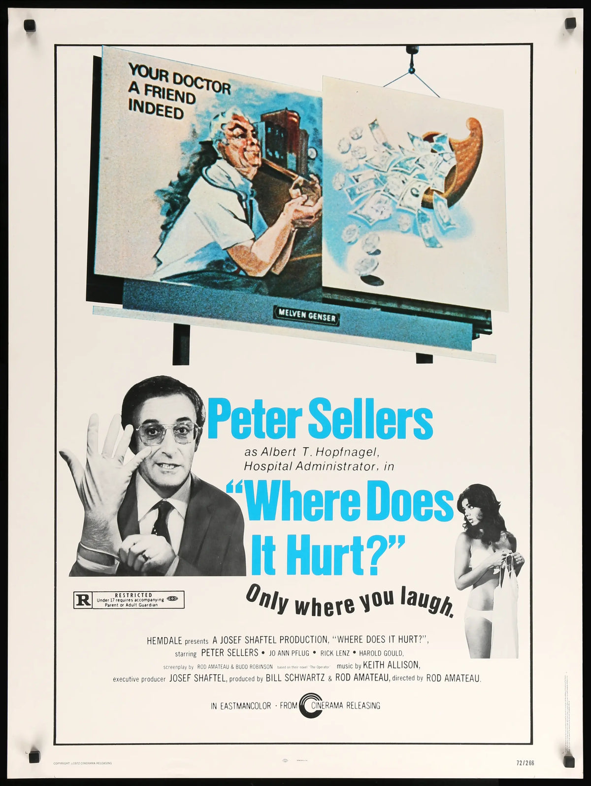 Where Does It Hurt? (1972) original movie poster for sale at Original Film Art - Vintage Movie Posters