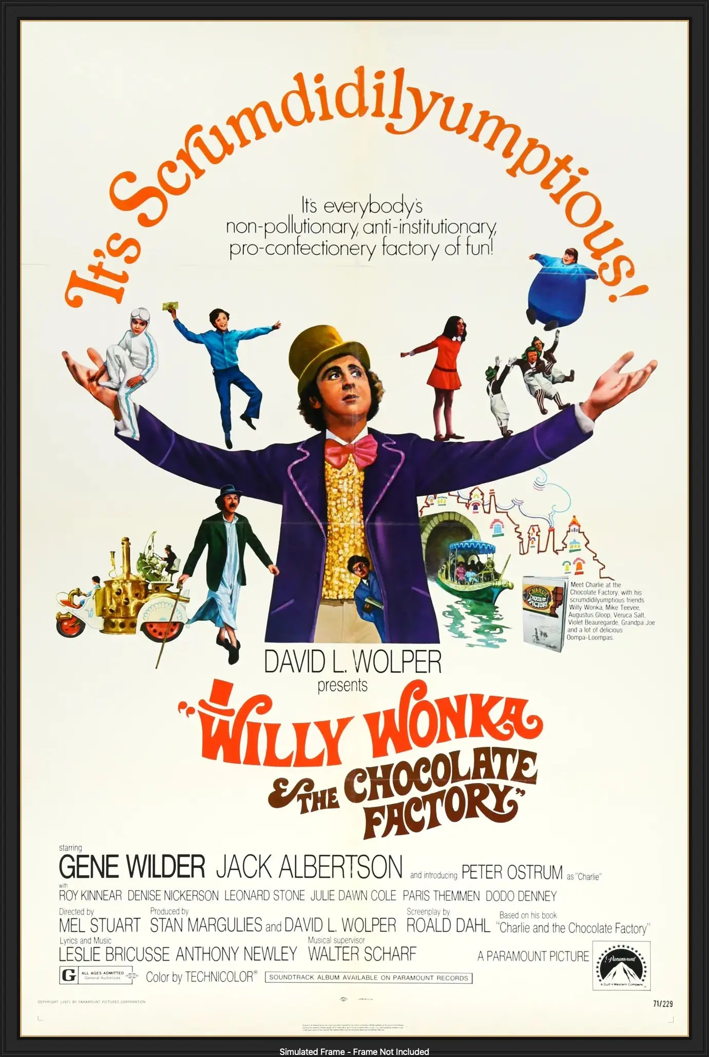 Willy Wonka and the Chocolate Factory (1971) original movie poster for sale at Original Film Art - Vintage Movie Posters