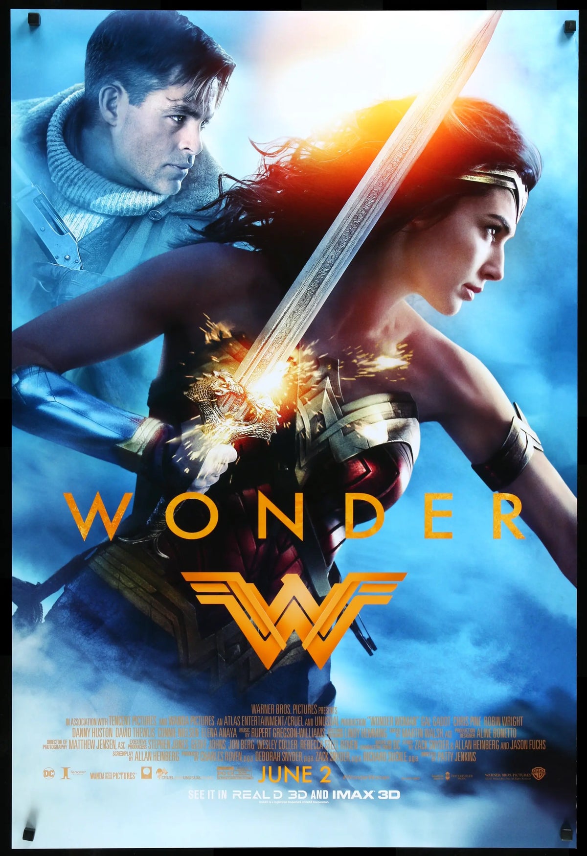 Wonder Woman (2017) original movie poster for sale at Original Film Art - Vintage Movie Posters