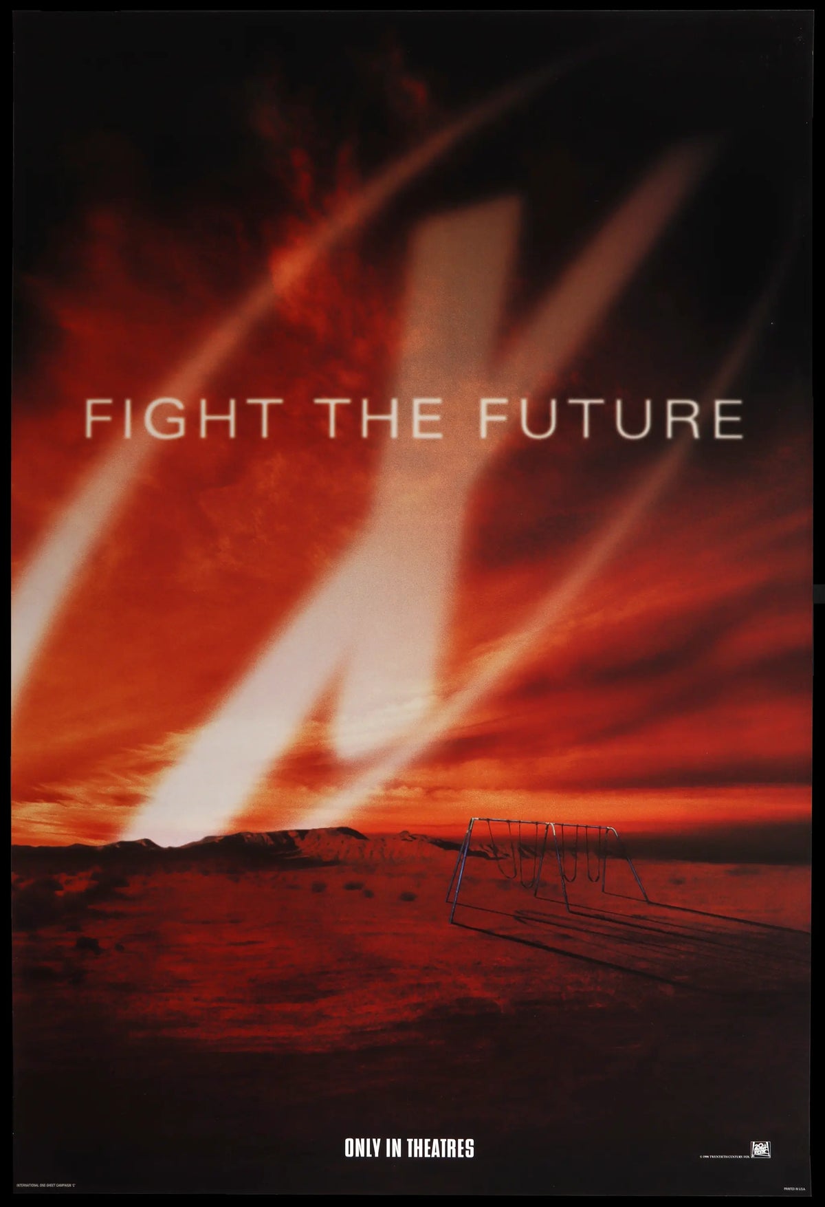 X-Files: Fight the Future (1998) original movie poster for sale at Original Film Art - Vintage Movie Posters