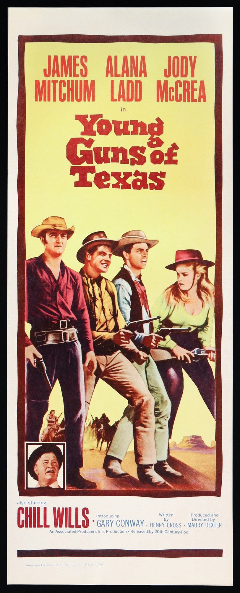 Young Guns of Texas (1963) original movie poster for sale at Original Film Art