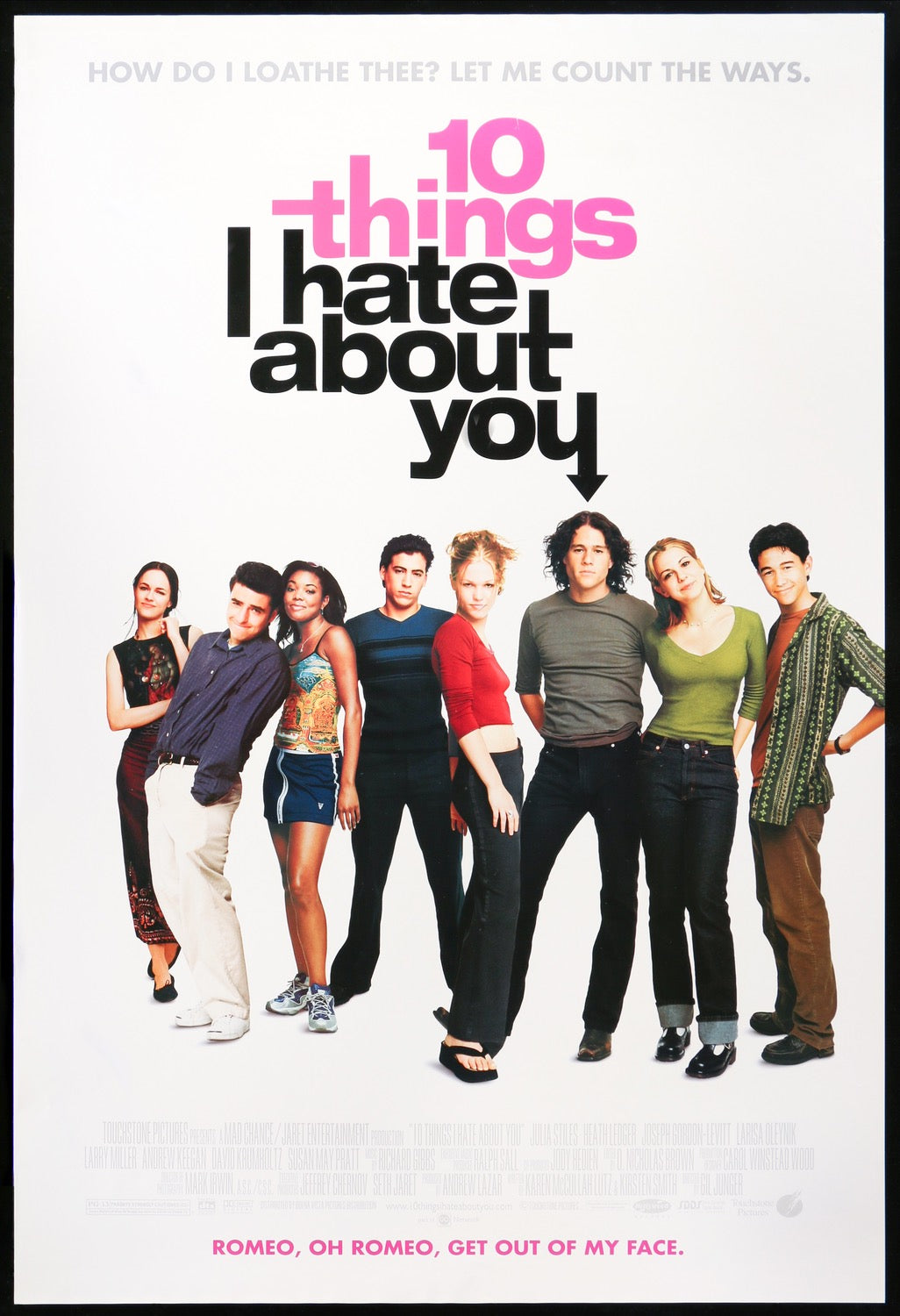 10 Things I Hate About You - 1999 Original Movie Poster