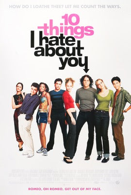 10 Things I Hate About You (1999) original movie poster for sale at Original Film Art - Vintage Movie Posters