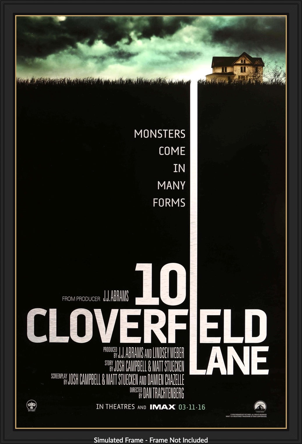10 Cloverfield Lane (2016) original movie poster for sale at Original Film Art
