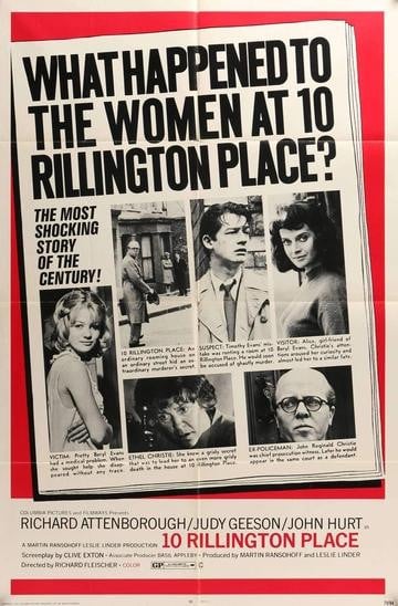 10 Rillington Place (1971) original movie poster for sale at Original Film Art - Vintage Movie Posters