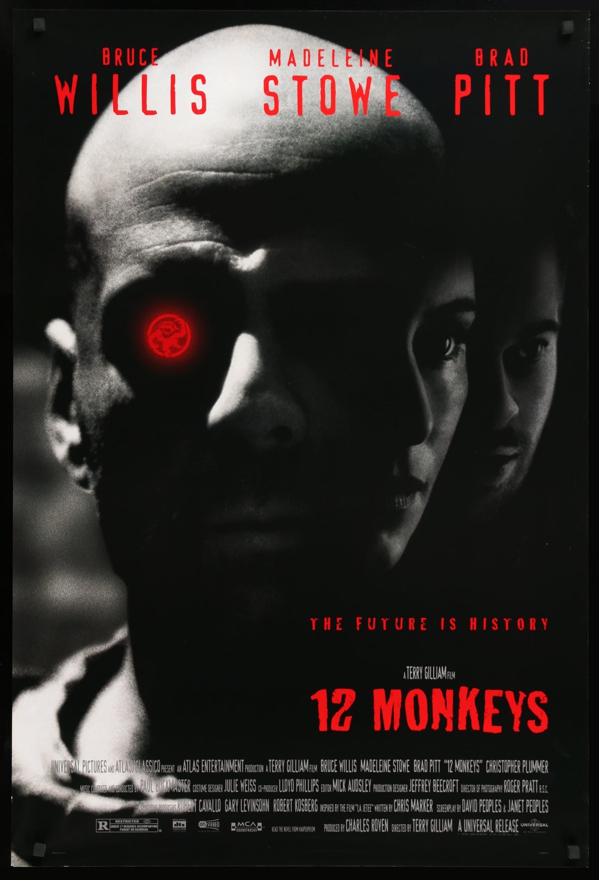 Twelve Monkeys (1995) original movie poster for sale at Original Film Art - Vintage Movie Posters