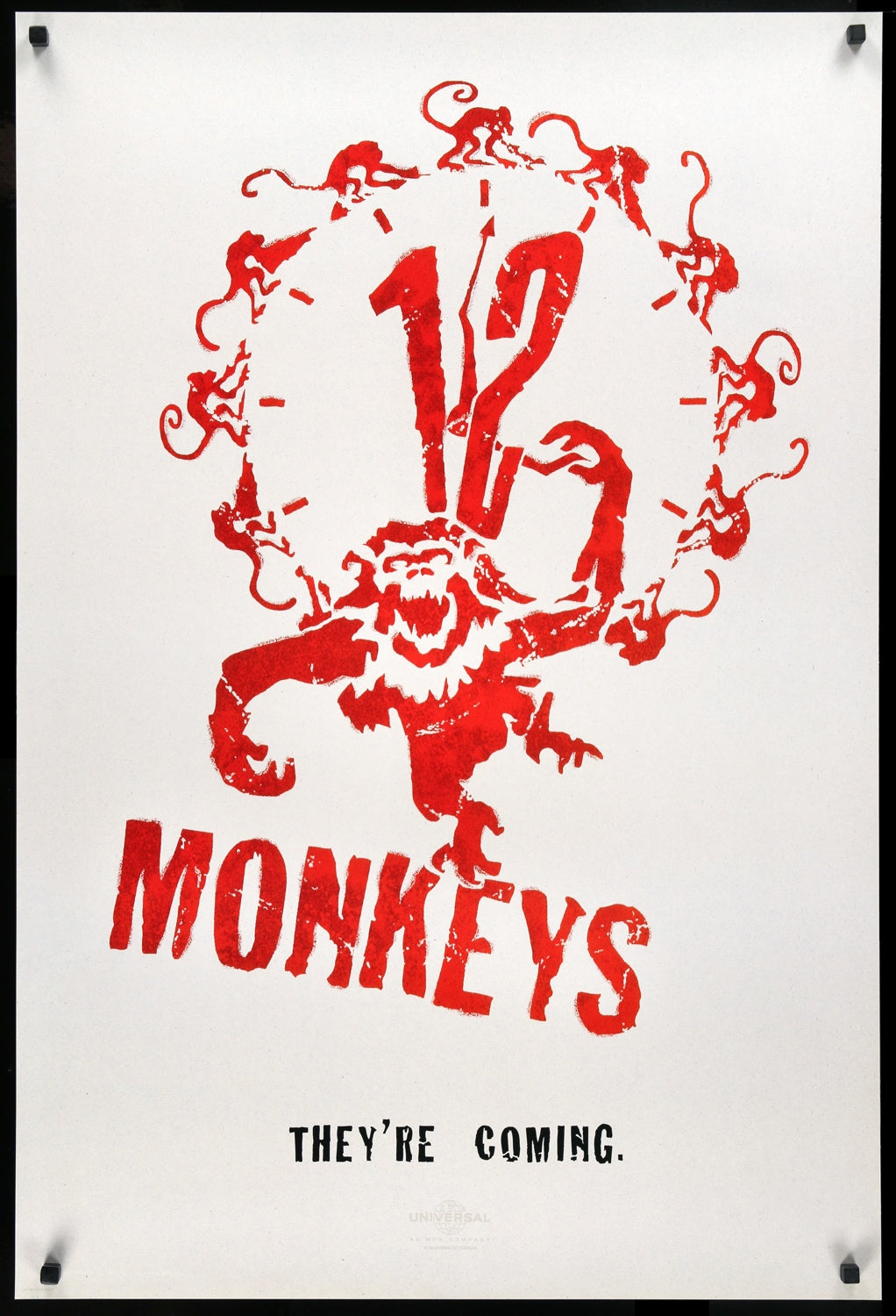 Twelve Monkeys (1995) Original OneSheet Movie Poster Original Film