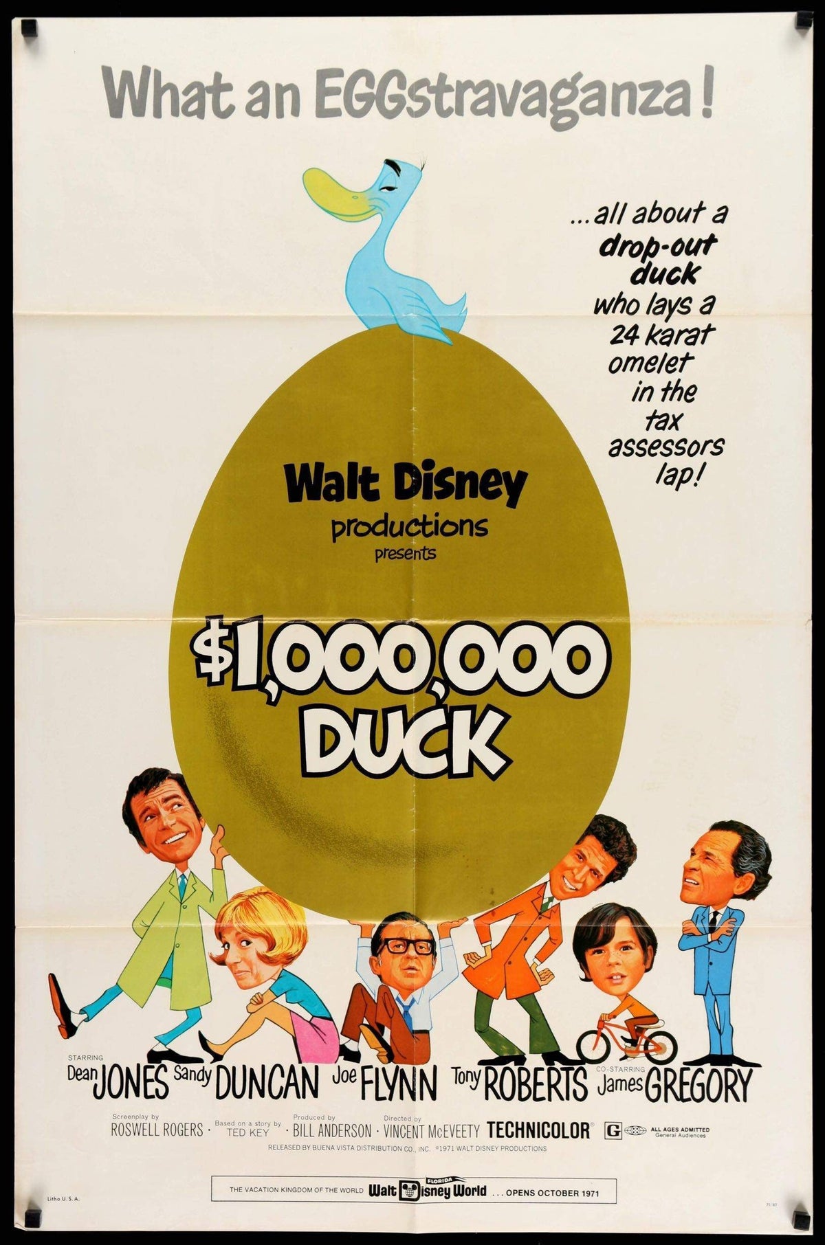 $1,000,000 Duck (1971) original movie poster for sale at Original Film Art - Vintage Movie Posters