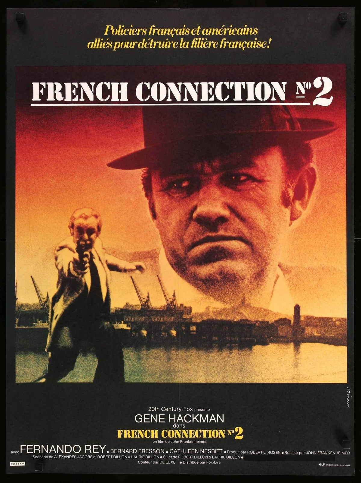 French Connection II (1975) original movie poster for sale at Original Film Art - Vintage Movie Posters
