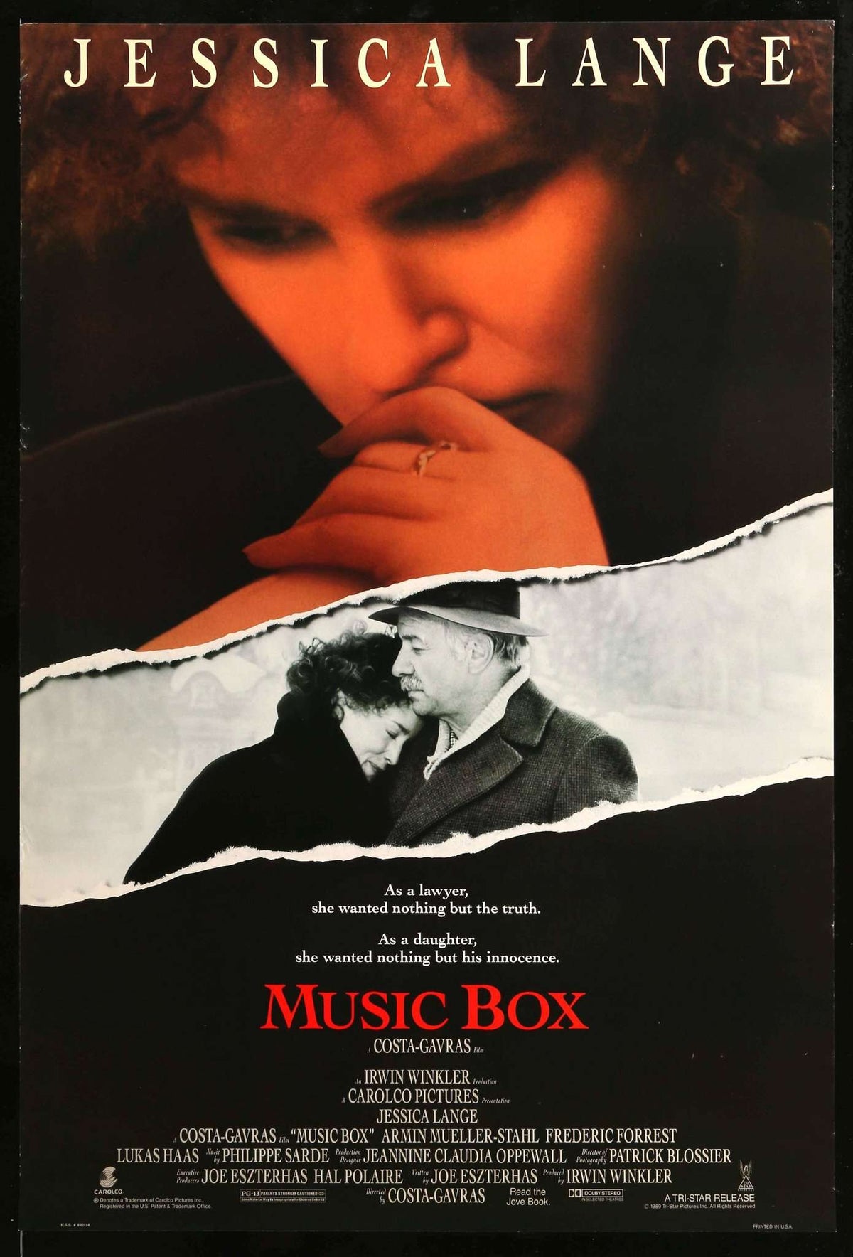 Music Box (1989) original movie poster for sale at Original Film Art - Vintage Movie Posters
