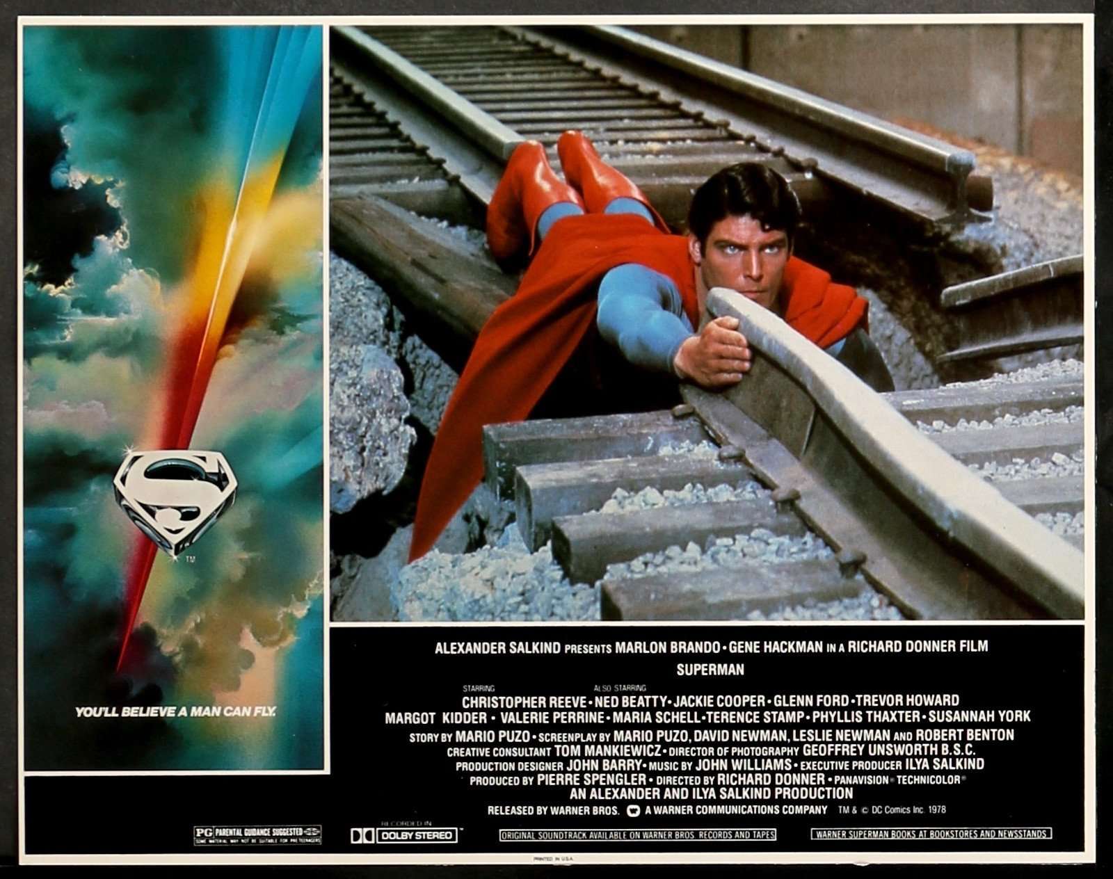 Superman: The Movie (1978) Lobby Cards - Set of 8 original movie poster for sale at Original Film Art