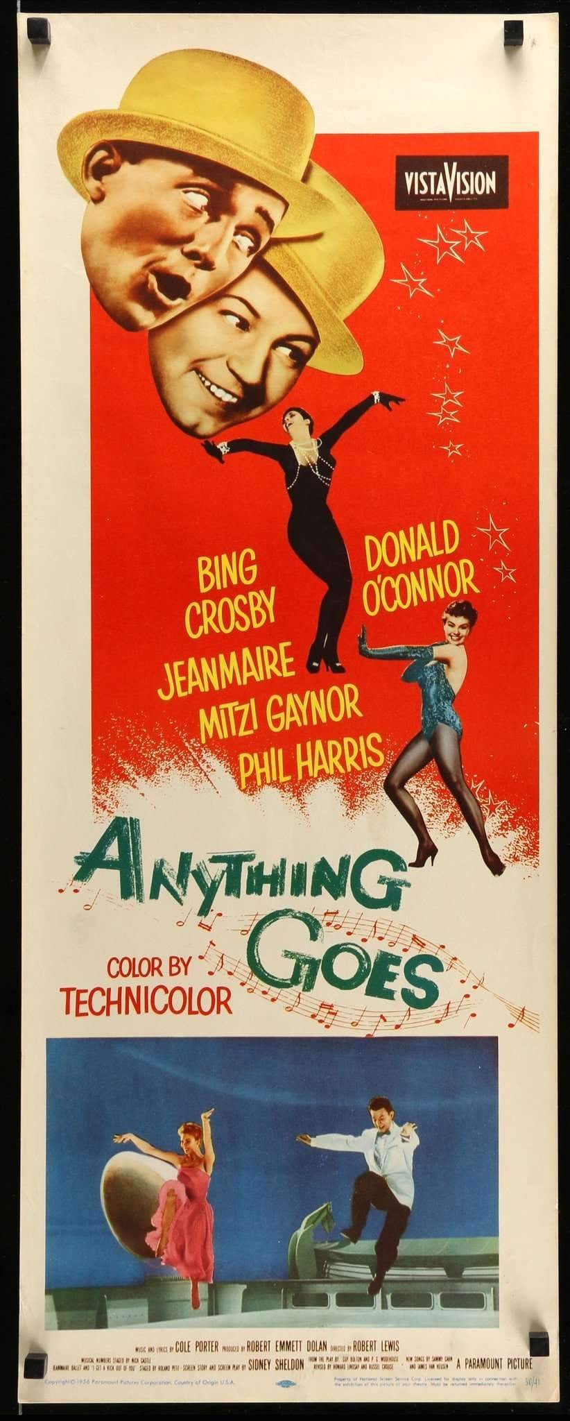 Anything Goes (1956) original movie poster for sale at Original Film Art