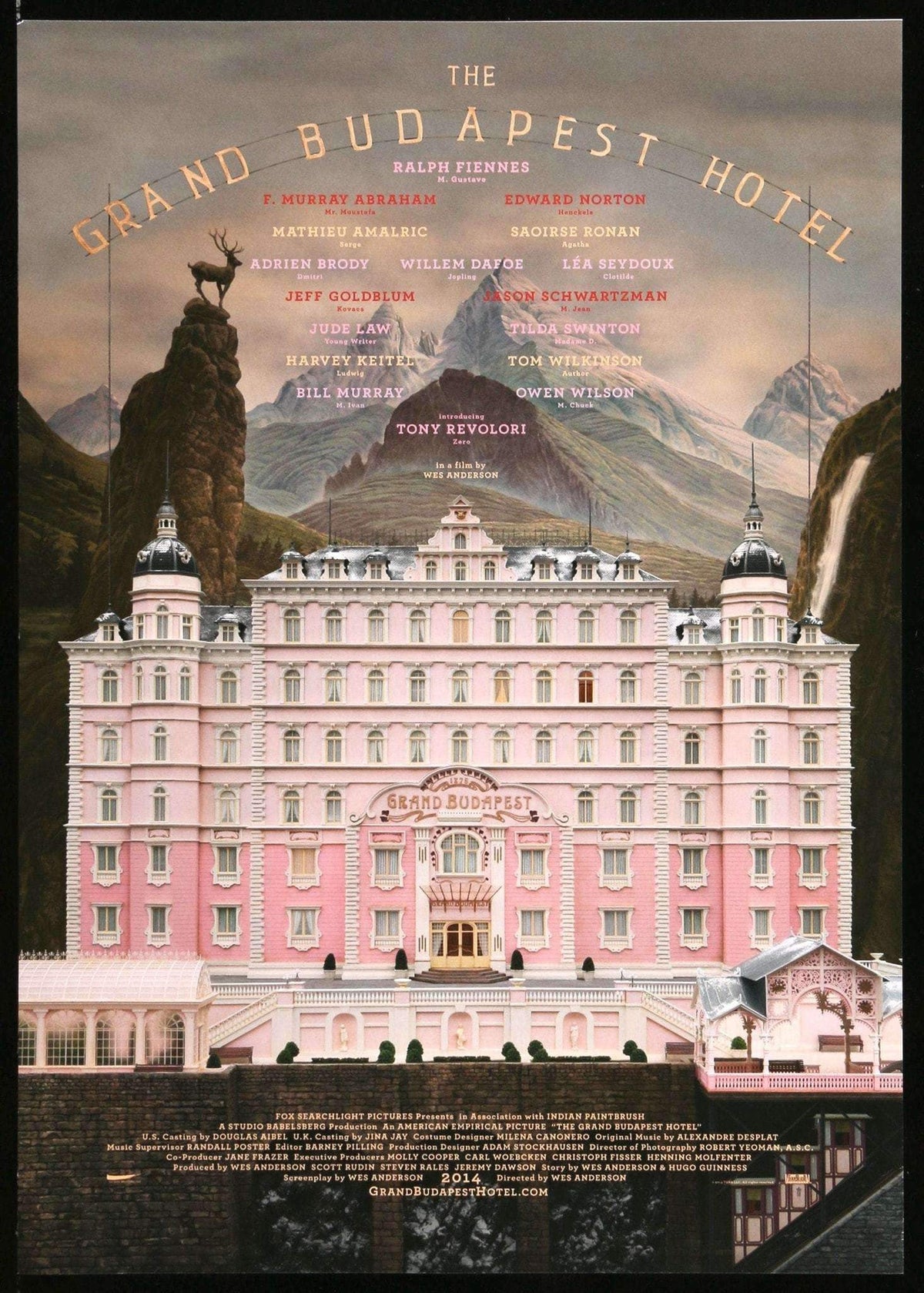 Grand Budapest Hotel (2014) original movie poster for sale at Original Film Art - Vintage Movie Posters