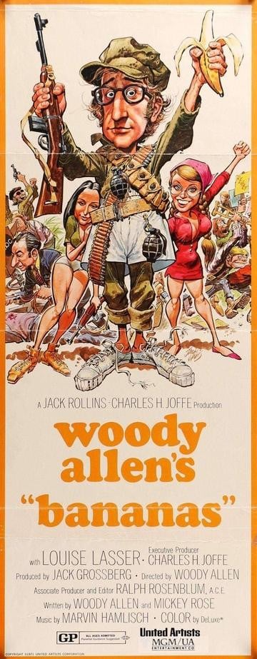 Bananas (1971) original movie poster for sale at Original Film Art - Vintage Movie Posters