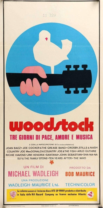 Woodstock (1970) Original Italian Movie Poster - Original Film Art