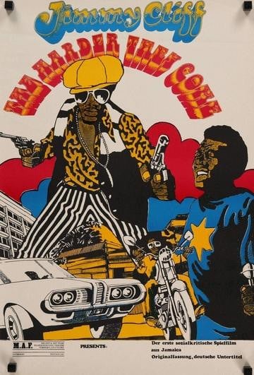 Harder They Come (1972) Vintage German Movie Poster from 1980-16