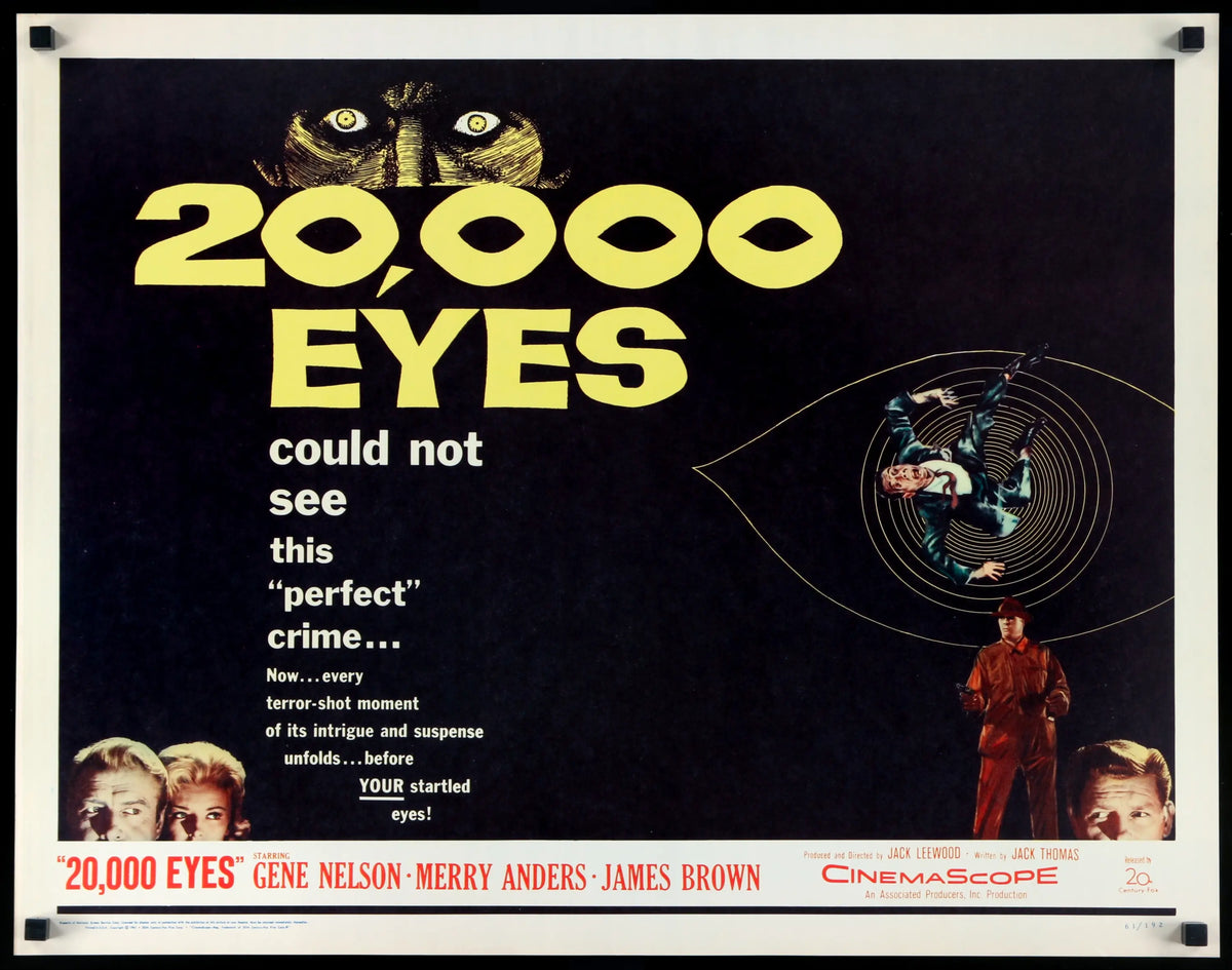 20,000 Eyes (1961) original movie poster for sale at Original Film Art