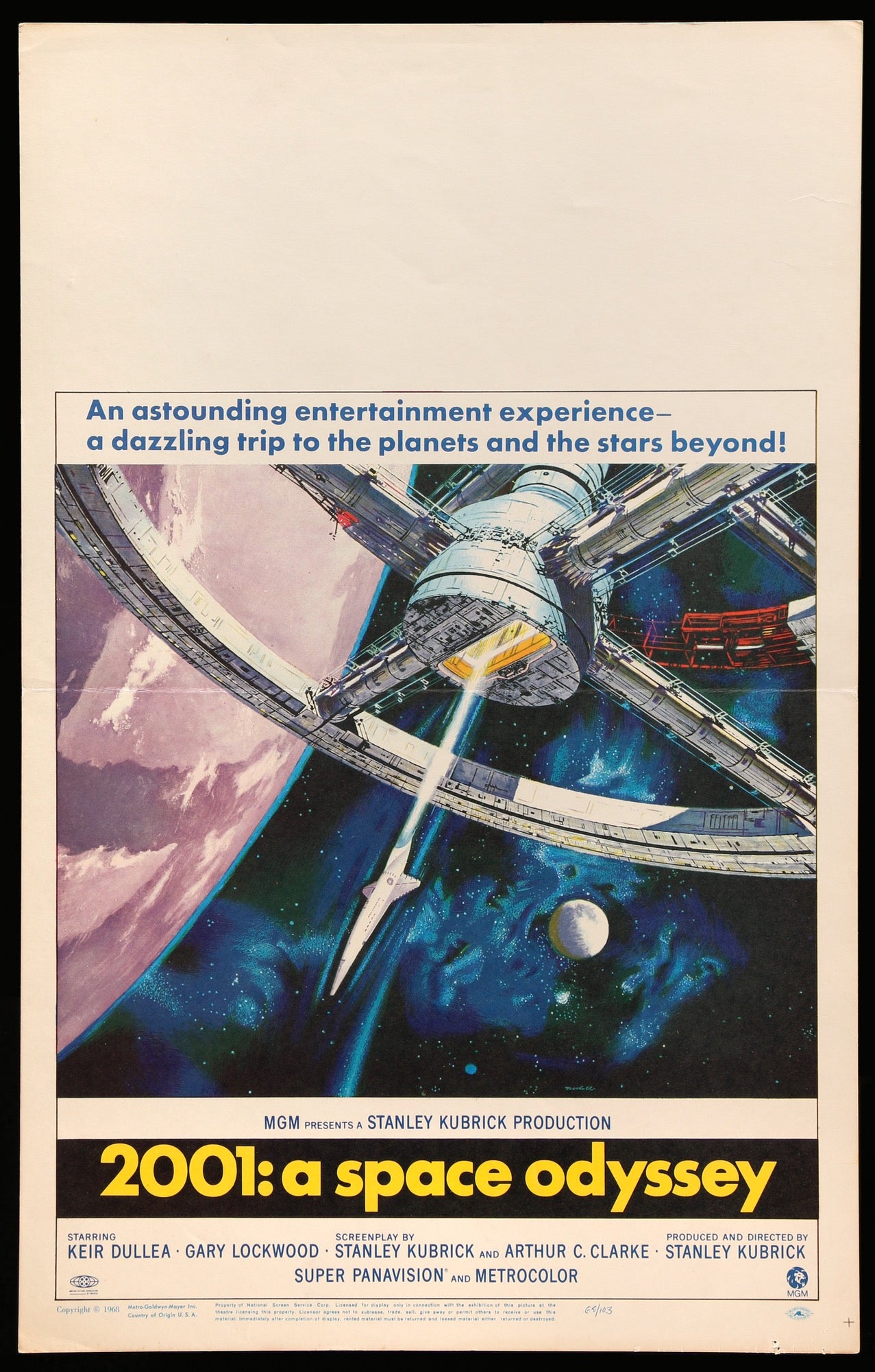 2001: A Space Odyssey (1968) original movie poster for sale at Original Film Art