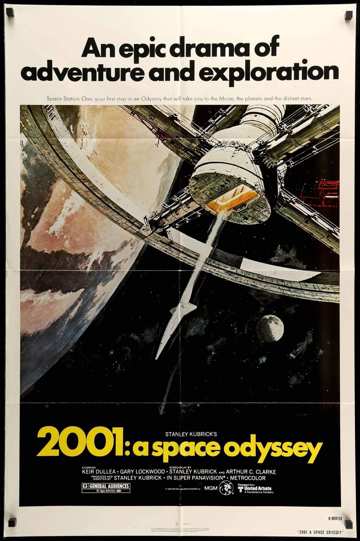 2001 A Space Odyssey 1968 Vintage R80 Movie Poster 27
