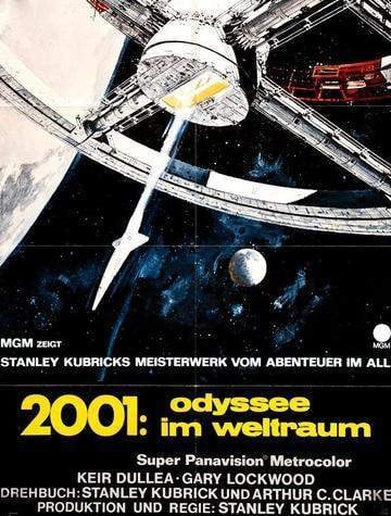 2001 A Space Odyssey 1968 Original R80s German Movie Poster Original Film Art Vintage Movie Posters