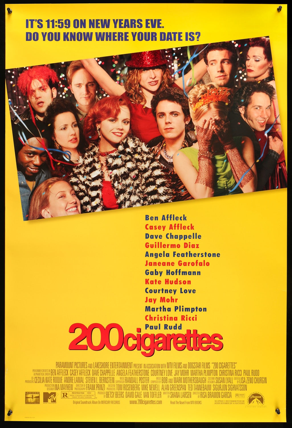 200 Cigarettes (1999) original movie poster for sale at Original Film Art