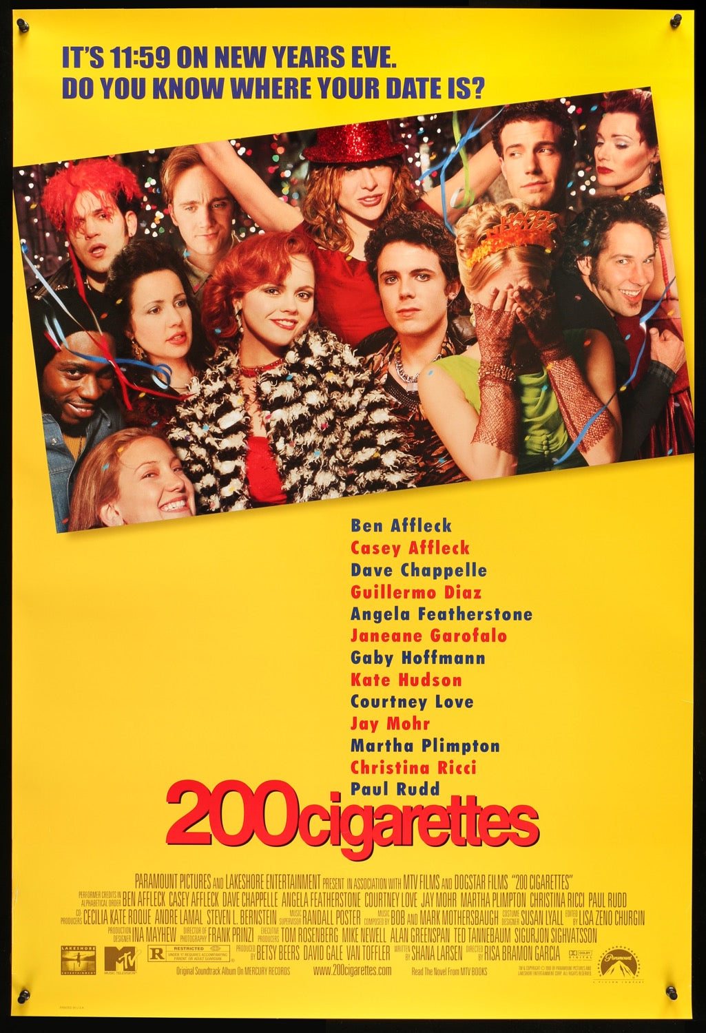 200 Cigarettes (1999) original movie poster for sale at Original Film Art - Vintage Movie Posters