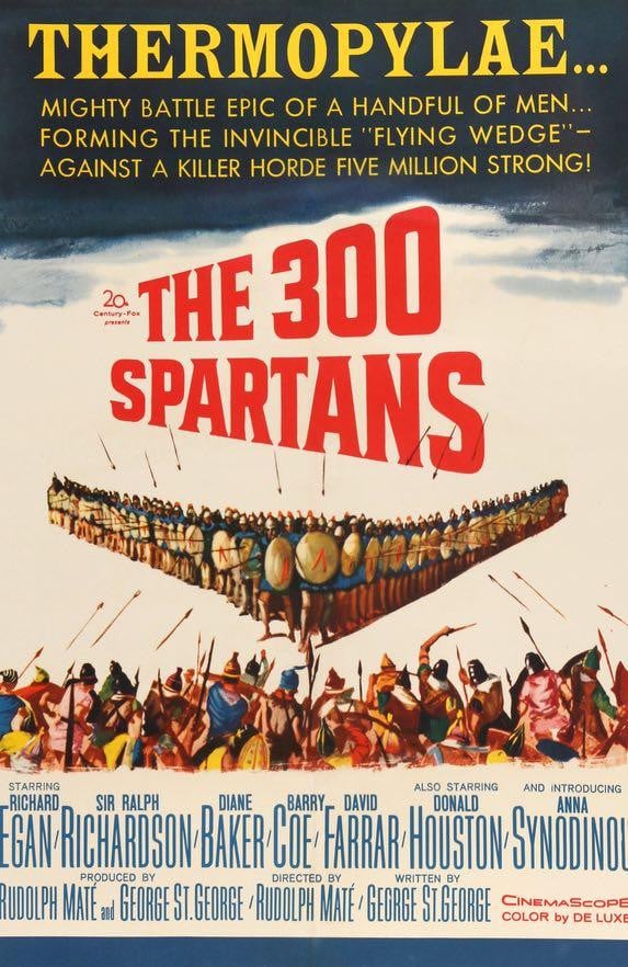 300 Spartans (1962) original movie poster for sale at Original Film Art